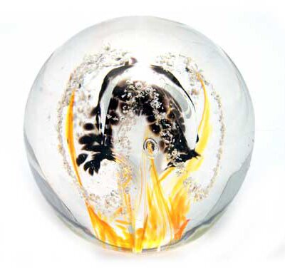 Black & Gold Embrace Globe
