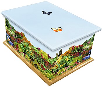 Cottage Garden Ashes Casket