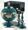 Patina Leaf Cremation Set