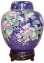 Cloisonne Blue Urn