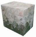 Rectangular Leaf Urn