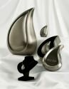 Teardrop Urn Brushed Pewter