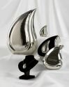 Teardrop Urn Bright Silver