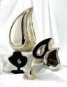 Teardrop Urn Silver and Gold