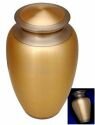 Brushed Brass Cremation Urn