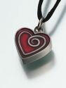 Enameled Pewter Red Heart