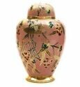 Floral Brass Urn